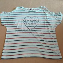 ピンクラテ♡肩あき可愛いTシャツ♡のサムネイル
