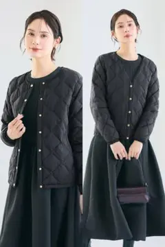 coca 金ボタンインナーダウンジャケット　ブラック　M 値下げ