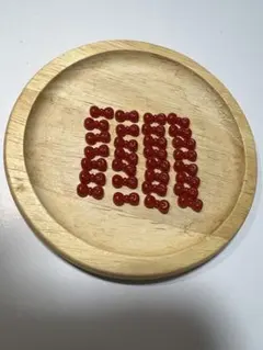 赤リボンネイルパーツ30個