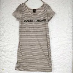DOUBLE STANDARD ダブルスタンダード ボーダー半袖 ロングTシャツのサムネイル