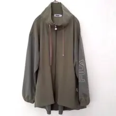 【極美品】FILA フィラ フルジップ ジャケット カーキ 3Lのサムネイル