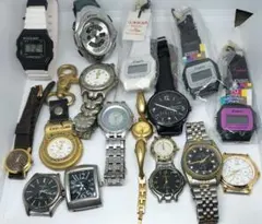 カシオ、セイコー、アルバジャンク時計まとめ16点Casio,Seiko,Alba