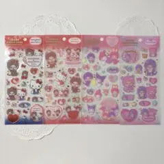 【クリアキャンディシール】モンチッチ　ハローキティ　クロミ　マイメロディ