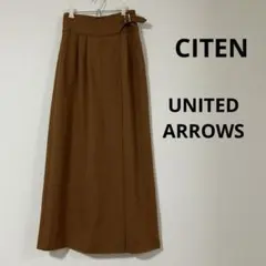 CITEN シテン リネンライク ハイウエスト ロングスカート スカートのサムネイル