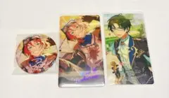 あんスタ　中国　招募缶バッジ　限定　クリアカード　月永レオ　蓮巳敬人