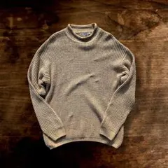 90s「T.A.G.G.」 ハニカム編み コットンセーター オーバーサイズ