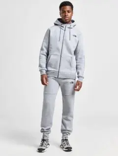 【セットアップ】The North Face グレーフード付スウェットLLサイズ