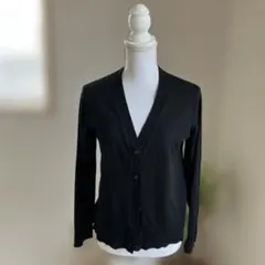 ブラック Mミラショーン カーディガン 前開きのサムネイル