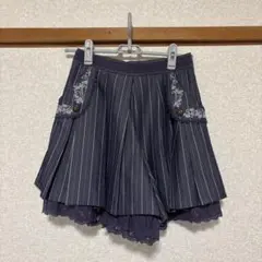 Axes femme (アクシーズ)　ストライプ柄フレアキュロット