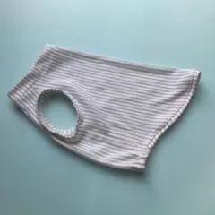 イタグレ　パープルストライプ柄 タンク トップ　 ハンドメイド　Sのサムネイル