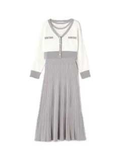 NATURAL BEAUTY BASIC バイカラー　アンサンブル　ワンピース