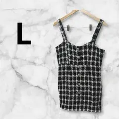 一点もの✨チェックミニワンピース　Lサイズ