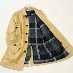 【美品】ブラックレーベルクレストブリッジ　ステンカラーコート　シャドーチェック