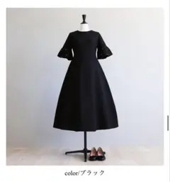 I'M NAVY IVY ピンタックドレスワンピース36 ネイビー - メルカリ