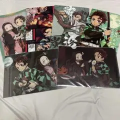 鬼滅の刃   竈門炭治郎 竈門禰豆子 クリアファイル 下敷き 6点セット