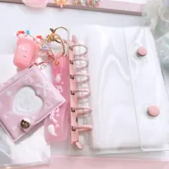 A7クリアバインダー　シール帳　リフィル10枚付き