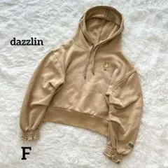 ダズリン 裏起毛パーカー PEANUTS フーディー 刺繍 短丈 ベージュ Fのサムネイル