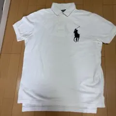 レア配色✨】ポロバイラルフローレン ビッグポニー ポロシャツ 白 金 