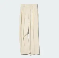 ユニクロ　ツータック　ワイドパンツ