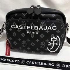 未使用級 カステルバジャック サシャ ショルダーバック ハンドバック ロゴ 黒のサムネイル