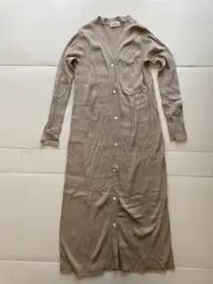 IENA ロングカーディガン　ベージュ