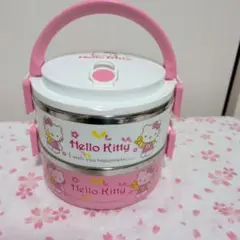 レトロ　Hello Kitty 2段ランチボックス 弁当箱のサムネイル