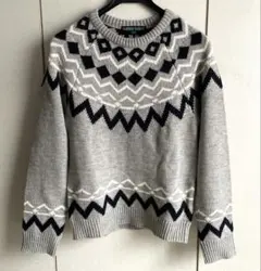 【新品未使用 】ニットセーター グレー