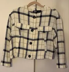 ZARA チェック柄ジャケットのサムネイル