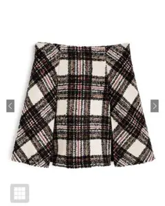 GRL インパン裏地付　ラメツイード　ミニスカートS 【tu1509】