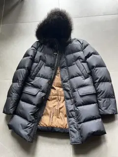 【美品】MooRERダウンコートBARBIERI WK1 シングルブレスト