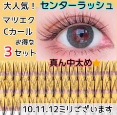 【お得な3SET】センターラッシュ マツエク ツノラッシュ まつげエクステのサムネイル