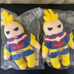 ヒロアカ 原画展 ぬいぐるみ オールマイト＆エンデヴァー - メルカリ