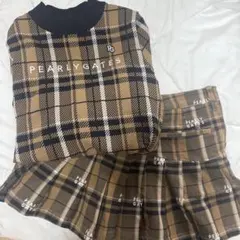 PEARLY GATES ストライプ柄ニットとスカートセット【別売り可】 - メルカリ