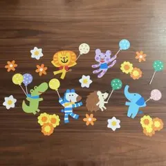 ネコポス＊大きめサイズ【ハンドメイド】 年中素材 春 壁面飾り 動物 保育室装飾