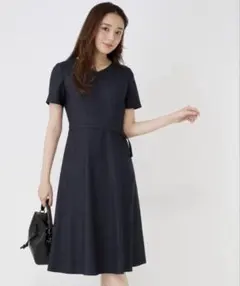 PRADA フォーマルワンピース 七分袖 ブラック M - メルカリ