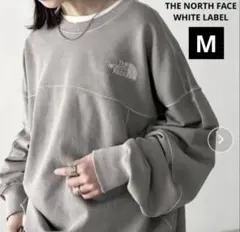 【新品】国内未発売 ノースフェイス ヴィンテージ加工スウェット グレー M