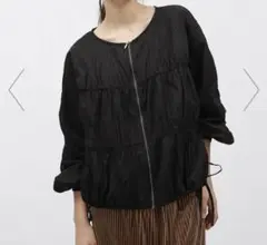 ラコレ シャーリングシアーブルゾン 黒 Sサイズ 春夏 アウターのサムネイル