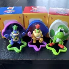マリオハッピーセット フィギュア 3点 ヨッシー ワンダークッパJr クッパJr