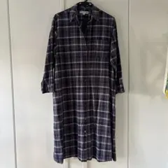 UNIQLO ユニクロ【L】　イネス リネンコットンベルテッドワンピース