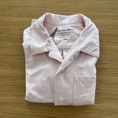 GLOBAL WORK 半袖シャツ ピンク SMALL