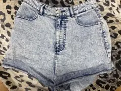 ライトブルー デニム ショートパンツ