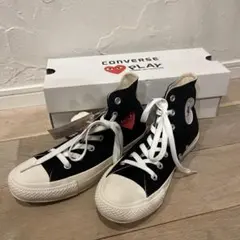 プレイ コムデギャルソン コンバース コラボ　 スニーカー 新品未使用 24cm