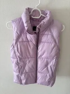 GapKids 薄紫 ダウンベスト 150