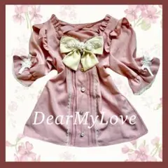 DearMyLove レースビッグリボン フリルブラウス ピンク M ロリータのサムネイル
