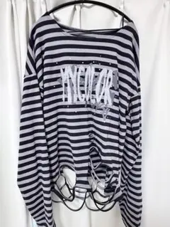 GRANCY ポップアップ限定ボーダーロンT Sサイズ