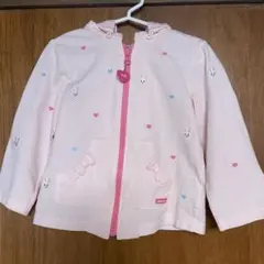 ミキハウス うさこちゃん　取り外しフード付きパーカー