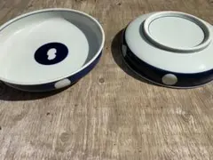 青水玉模様の深皿 8枚セット　有田焼