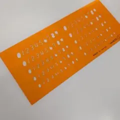 VANCO 製図テンプレート オレンジ L:6