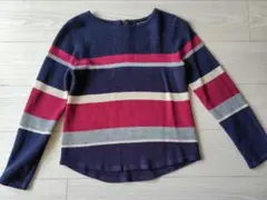 GALLORIA　ボーダーニット長袖トップス