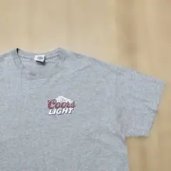 US古着Tシャツ クアーズライト Coors LIGHT ビール グレー XL